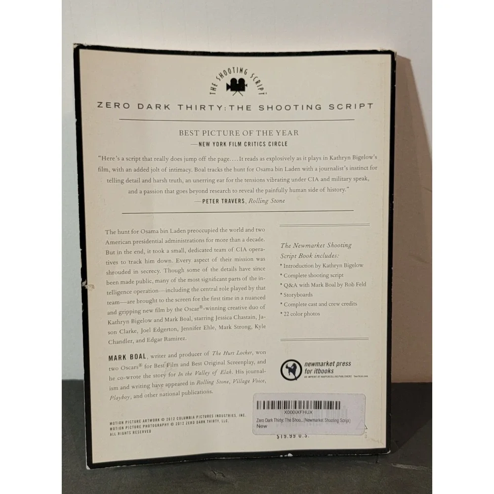 Zero Dark Thirty. The Shooting Script Movie Script Hunt For Bin‎ Laden Mark Boal